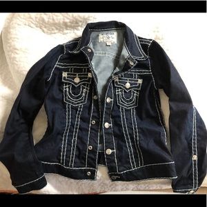 TRUE RELIGION WOMEN’s TRUCKER JEAN JACKET